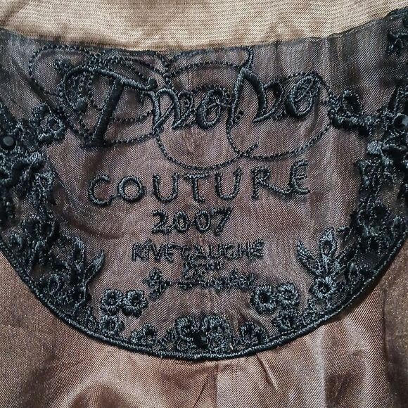 Twelve Couture Rive Gauche 2007 Bronze button front lightweight jacket Sz M - Picture 7 of 8